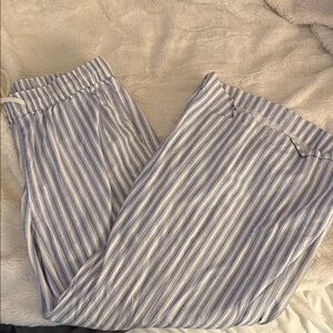 Torrid Blue and White Striped Pants